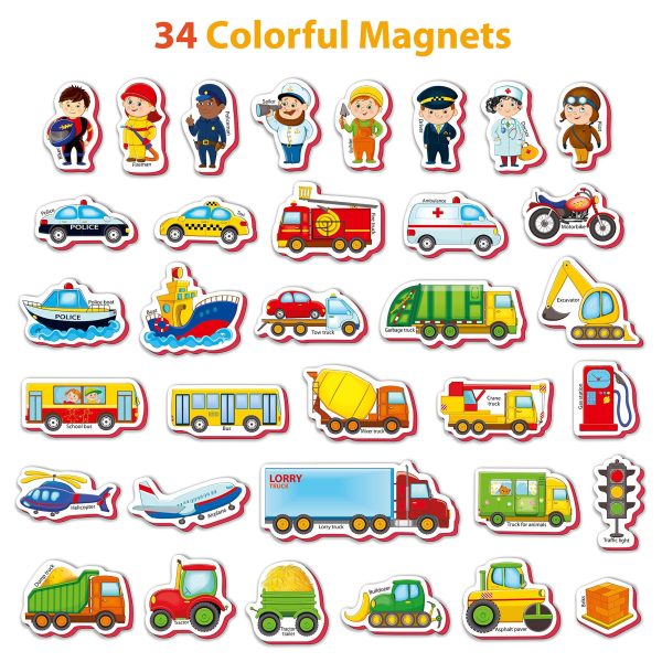 34 Foam Fridge Magnets for Toddlers 1 3 – Large Toddler Magnets – Fridge Magnets for Kids   Refrigerator Magnets for Kids – Baby Magnets   Magnets for Kids on Fridge - Image 2
