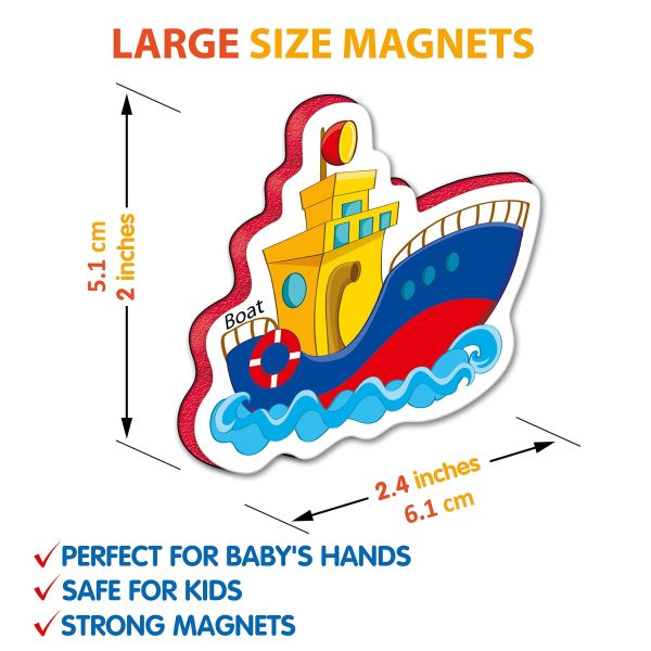 34 Foam Fridge Magnets for Toddlers 1 3 – Large Toddler Magnets – Fridge Magnets for Kids   Refrigerator Magnets for Kids – Baby Magnets   Magnets for Kids on Fridge - Image 5