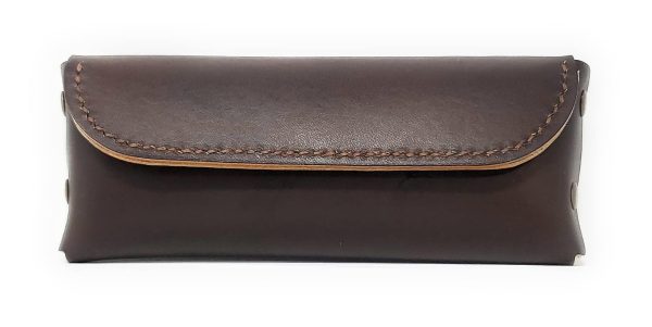 Leather Glasses Case Eyeglass Case Sunglass Case Genuine Leather Slim Glasses Case for Men and Women