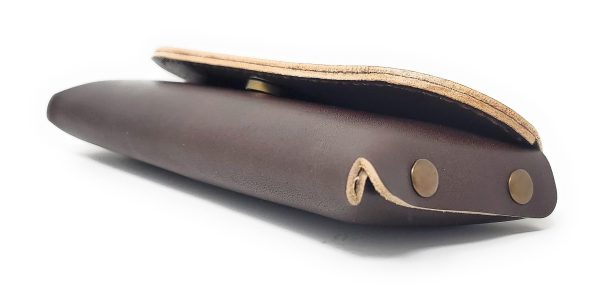 Leather Glasses Case Eyeglass Case Sunglass Case Genuine Leather Slim Glasses Case for Men and Women - Image 2