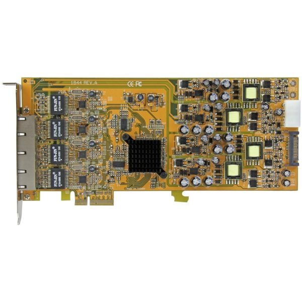 StarTech.com 4 Port Gigabit Power over Ethernet PCIe Network Card - PSE / PoE PCI Express NIC - Image 3