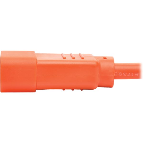 Eaton Tripp Lite Series Power Cord C14 to C15 - Heavy-Duty, 15A, 250V, 14 AWG, 6 ft. (1.83 m), Orange - Image 5