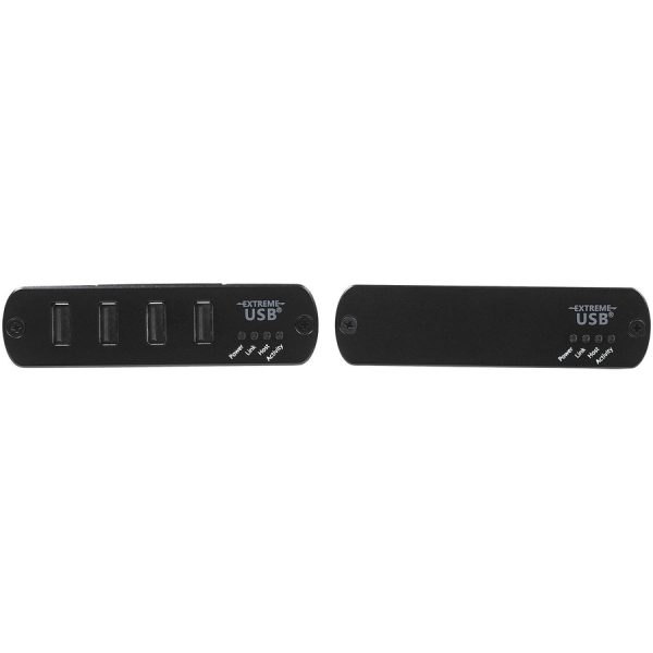 StarTech.com 4 Port USB 2.0 Extender Hub over Cat5e or Cat6 Ethernet Cable - 330ft/100m Metal USB 2.0 Extender Kit - ESD, Powered, 480mbps - Image 2