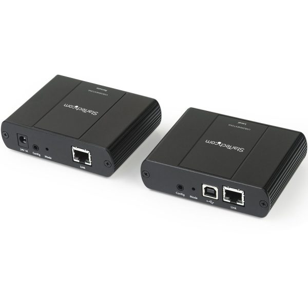 StarTech.com 4 Port USB 2.0 Extender Hub over Cat5e or Cat6 Ethernet Cable - 330ft/100m Metal USB 2.0 Extender Kit - ESD, Powered, 480mbps - Image 4