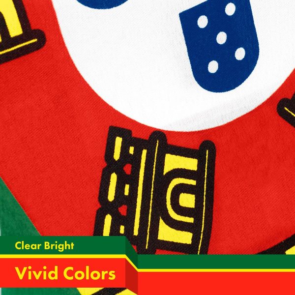 Portugal Portuguese Flag 3x5 Ft 3-Pack 150D Printed Polyester By G128 - Image 3
