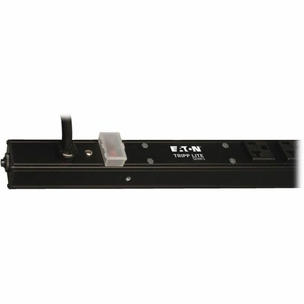 Eaton Tripp Lite Series 1.9kW Single-Phase Local Metered PDU, 120V Outlets (28 5-15/20R), L5-20P/5-20P Adapter, 15 ft. (4.57 m) Cord, 0U Vertical - Image 2