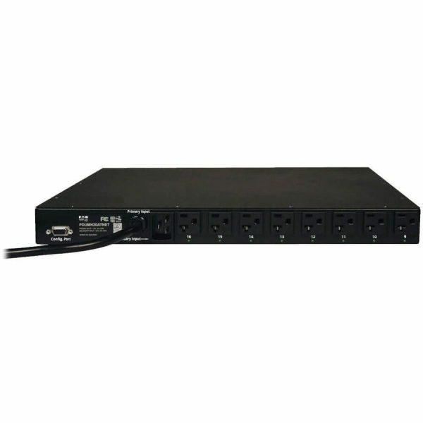 Eaton Tripp Lite Series 1.9kW Single-Phase Switched Automatic Transfer Switch PDU, 2 120V L5-20P / 5-20P Inputs, 16 5-15/20R Outputs, 1U, TAA - Image 3