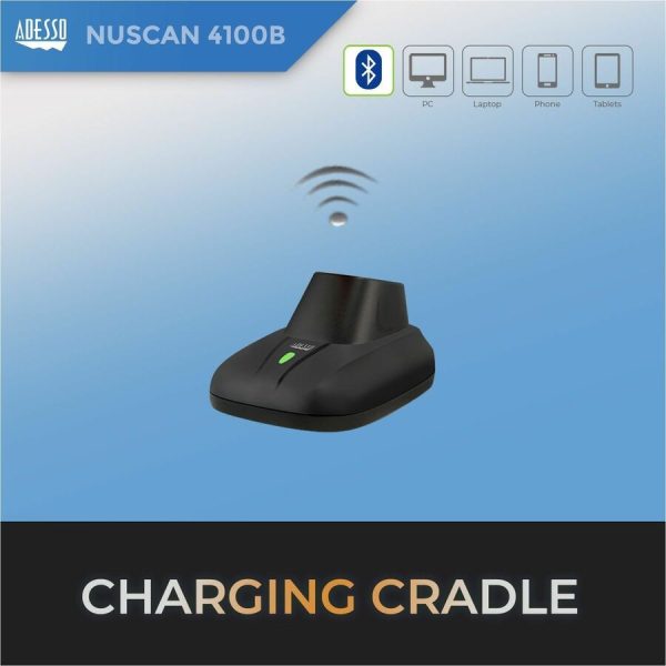 Adesso NuScan 4100B Bluetooth Antimicrobial Waterproof CCD Barcode Scanner - Image 6