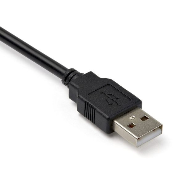 StarTech.com 1ft (30cm) 1-Port Professional USB to Serial Adapter Cable with COM Retention, USB to RS232 Adapter - TAA - Image 3