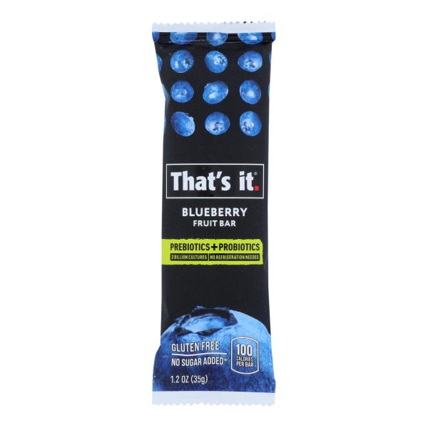 That's It - Probiotic Fruit Bar Blueberry - Case of 12 - 1.2 OZ - Image 2