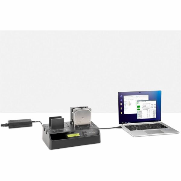StarTech.com 4-Bay Hard Drive Duplicator and Eraser, External HDD/SSD Cloner / Copier / Wiper Tool, USB 3.0/eSATA to SATA Docking Station - Image 8