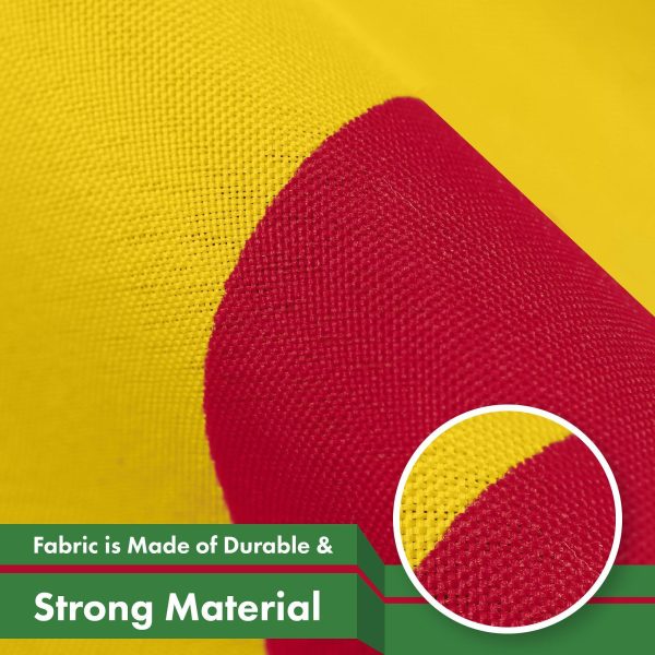 G128 10 Pack: Suriname Surinamese Flag | 3x5 Ft | LiteWeave Pro Series Printed 150D Polyester Country Flag, Indoor/Outdoor, Vibrant Colors, Brass Grommets, Thicker and More Durable Than 100D 75D Poly - Image 4