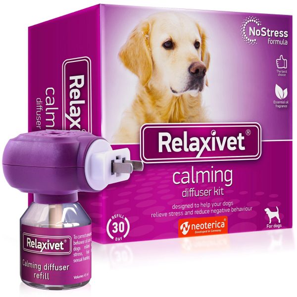 Calming Diffuser Kit for Dogs & Puppy   Pet Separation Anxiety Relief & Calm Pheromones Plug   Anti Stress Treatment Help with Fireworks Aggression Fighting & Other Problematic Behaviors