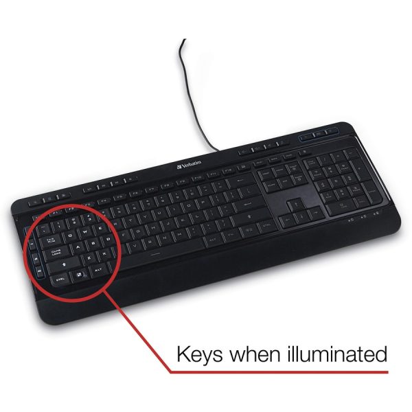 Verbatim Illuminated Wired Keyboard - Image 5