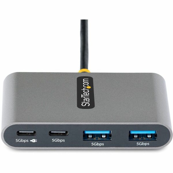 StarTech.com 4-Port USB-C Hub with 100W Power Delivery Pass-Through, 2x USB-A + 2x USB-C, 5Gbps, 1ft/30cm Long Cable, Portable USB 3.0 Hub - Image 7