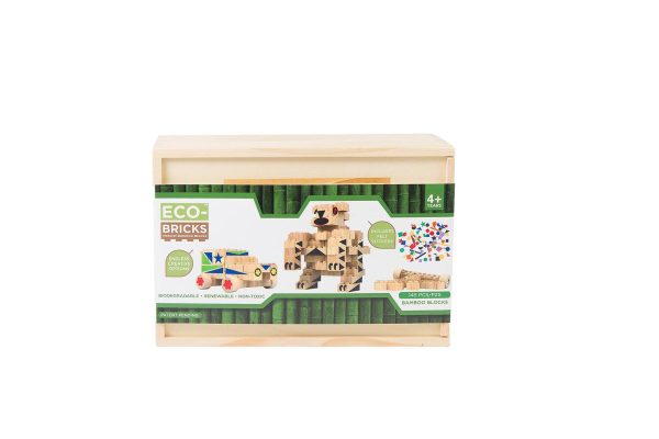 Eco-bricks Bamboo 145pcs + felt - Image 2