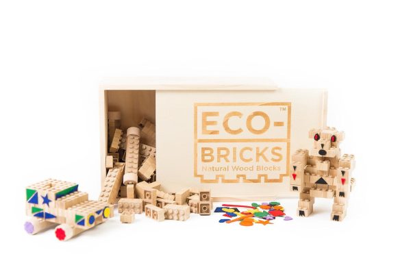 Eco-bricks Bamboo 145pcs + felt - Image 6