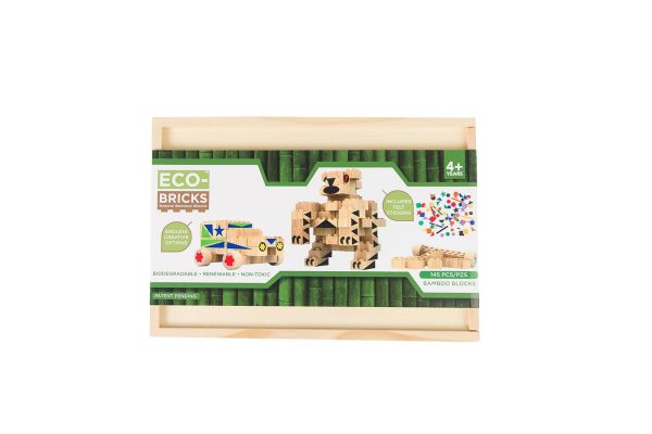 Eco-bricks Bamboo 145pcs + felt - Image 8