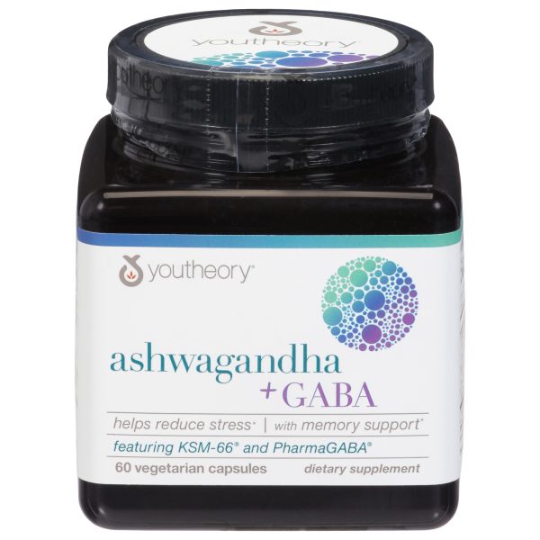 Youtheory - Supp Ashwagandha Gaba - EA of 1-60 CT