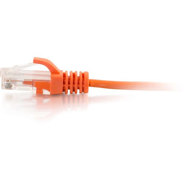 C2G 10ft Cat6 Snagless Unshielded (UTP) Slim Ethernet Cable - Cat6 Network Patch Cable - PoE - Orange - Image 2