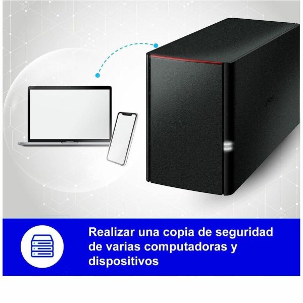 LinkStation 220 8TB Personal Cloud Storage with Hard Drives Included - Image 2