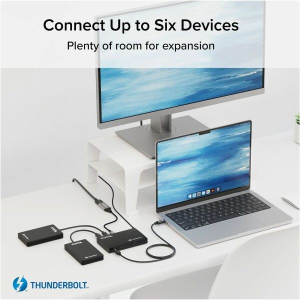 Plugable Thunderbolt 4 Hub, 4-in-1 Pure USB-C Design, Includes USB-C to 4K HDMI Adapter, Laptop Charging - Image 5