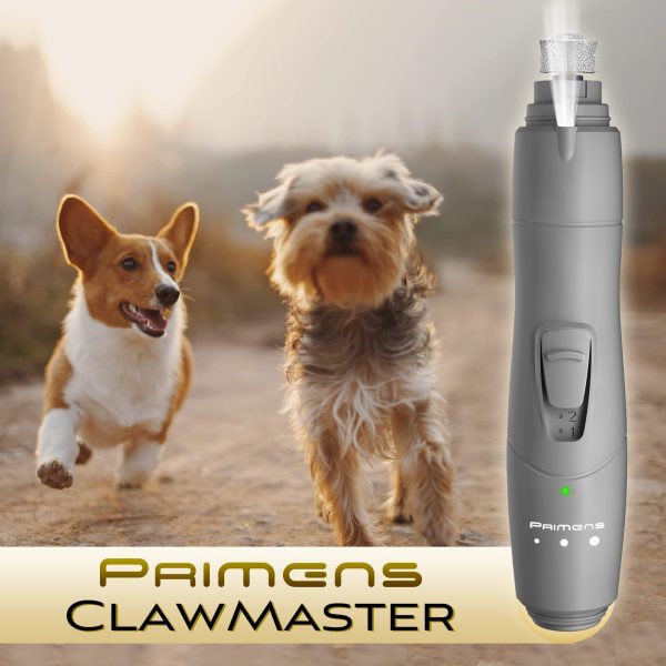 Dog Nail Grinder with LED Light Rechargeable Dog Nail Grinder for Large Dogs Medium & Small Dogs Professional Pet Nail Grinder for Dogs Quiet Soft Puppy Grooming Cat Nail Grinder Dog Nail Trimmer - Image 7