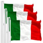 Italy Italian Flag 3x5 Ft 3-Pack 150D Printed Polyester By G128