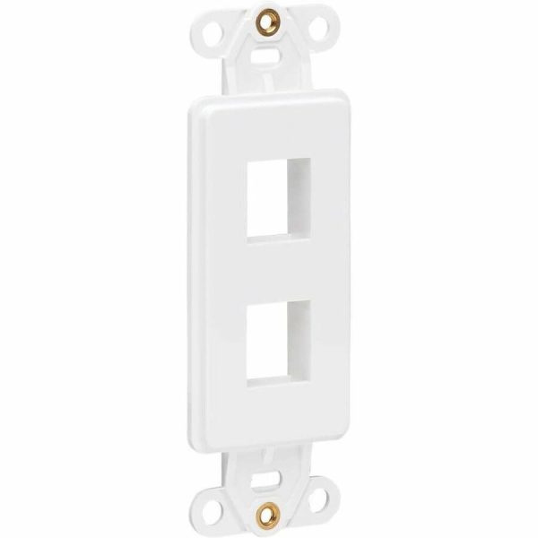 Eaton Tripp Lite Series Center Plate Insert, Decora Style - Vertical, 2 Ports, TAA