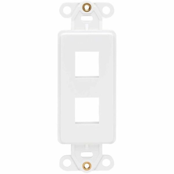 Eaton Tripp Lite Series Center Plate Insert, Decora Style - Vertical, 2 Ports, TAA - Image 3