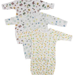 Girls Print Infant Gowns - 3 Pack Cs_0090