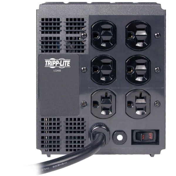 Eaton Tripp Lite Series 2400W 120V Power Conditioner with Automatic Voltage Regulation (AVR), AC Surge Protection, 6 Outlets - Image 2