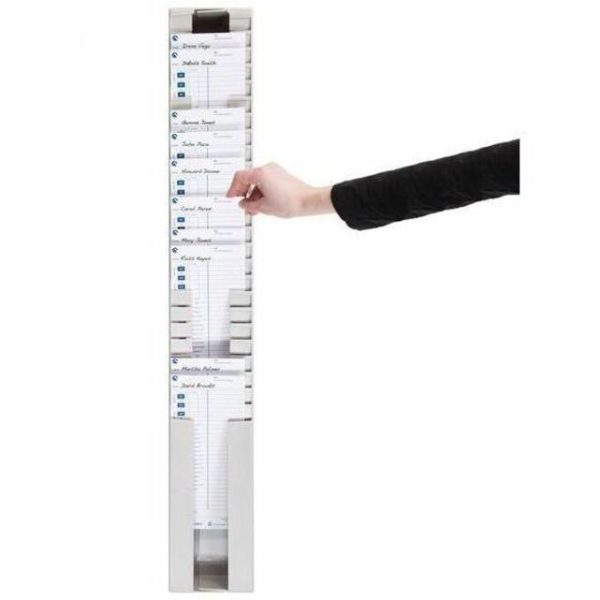 Pyramid Time Systems 400-3 Adjustable Time Card Rack, 25 Pocket - Image 3