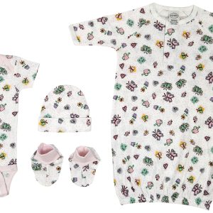 Newborn Baby Girl 4 Pc  Sets Nc_0636