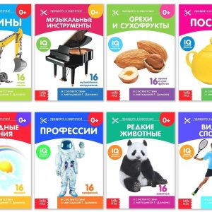 Doman Method Flashcards Set Discover The World | 8 Piece Russian Language Educational Book Kit for Early Development | Изучаем с малышами