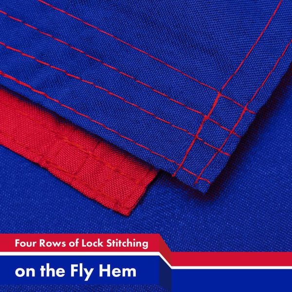 G128 10 Pack: Haiti Haitian Flag | 3x5 Ft | LiteWeave Pro Series Printed 150D Polyester | Country Flag, Indoor/Outdoor, Vibrant Colors, Brass Grommets, Thicker and More Durable Than 100D 75D Polyester - Image 5