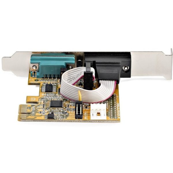 StarTech.com 2-Port PCI Express Serial Card, Dual Port PCIe to RS232 (DB9) Serial Card, 16C1050 UART, COM Retention, Windows & Linux - Image 4
