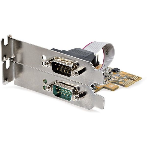 StarTech.com 2-Port PCI Express Serial Card, Dual Port PCIe to RS232 (DB9) Serial Card, 16C1050 UART, COM Retention, Windows & Linux - Image 6