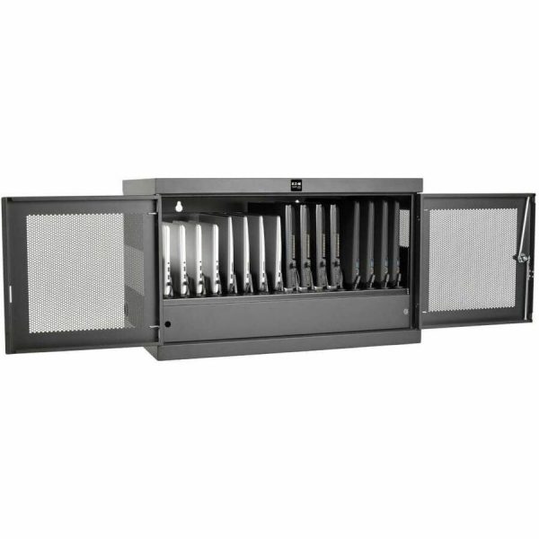 Eaton Tripp Lite Series Multi-Device Charging Station, 16 AC Outlets, Chromebooks and Laptops, Wall-Mount and Cart Options, Black - Image 4