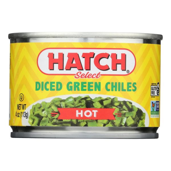 Hatch Chili Hatch Diced Hot green Chilies - Diced Green Chiles - Case of 24 - 4 oz. - Image 2