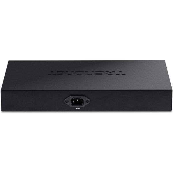 TRENDnet 10-Port Gigabit Web Smart PoE+ Switch with 8 Gigabit PoE+ Ports, 2 SFP Slots, 130W PoE Budget, VLAN, QoS, LACP, IPv4/IPv6 Static Routing, Black, TPE-1021WS - Image 5