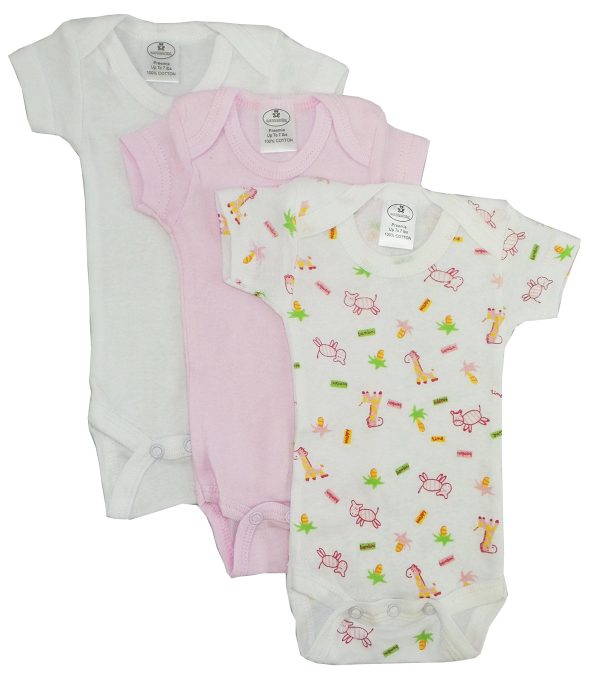 Preemie Girls Printed Short Sleeve Variety Pack 005p