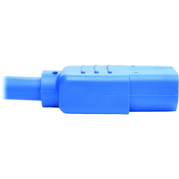 Eaton Tripp Lite Series PDU Power Cord, C13 to C14 - 10A, 250V, 18 AWG, 6 ft. (1.83 m), Blue - Image 4