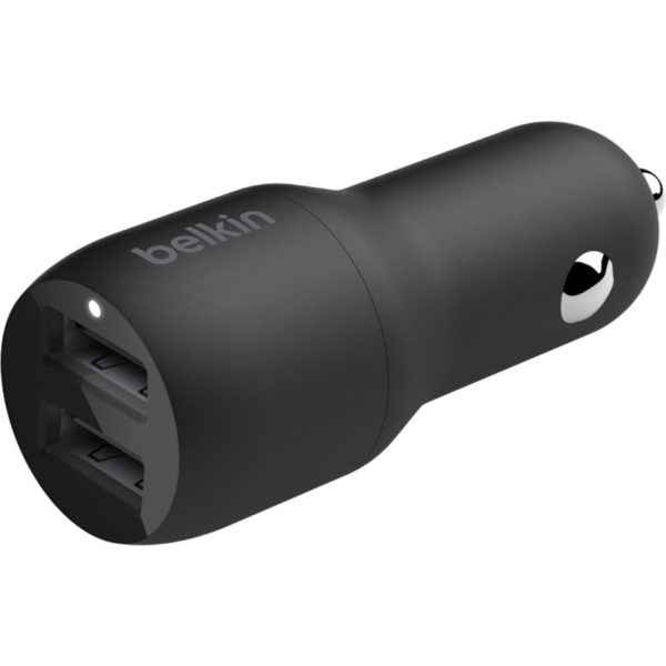 Belkin BoostCharge Dual USB-A Car Charger 24W + USB-A to USB-C Cable - Image 5