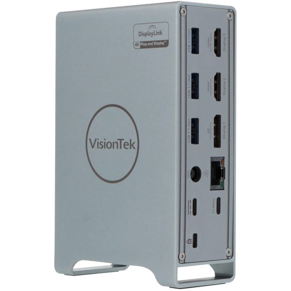VisionTek VT7100 Triple Display 4K USB-C Docking Station with 100W Power Delivery - Image 4