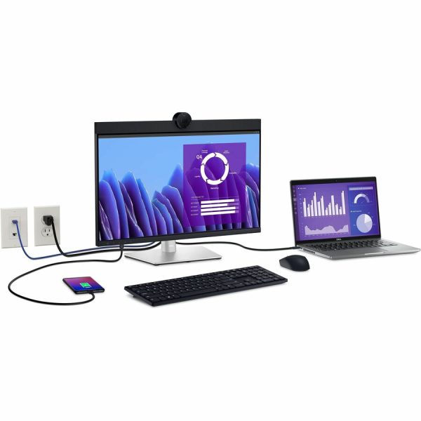 Dell P2424HEB 24" Class Webcam Full HD LED Monitor - 16:9 - Black, Silver - Image 10