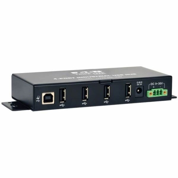 Eaton Tripp Lite Series 4-Port Industrial-Grade USB 2.0 Hub - 15 kV ESD Immunity, Metal Housing, Mountable - Image 6