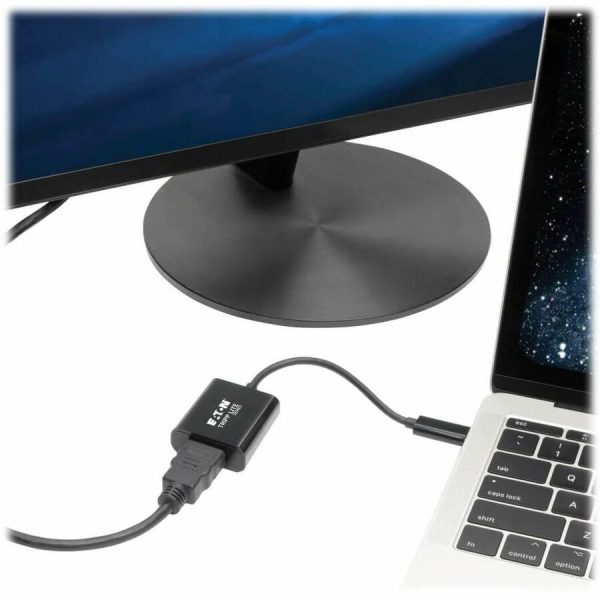 Eaton Tripp Lite Series USB-C to HDMI 4K Adapter with Alternate Mode - DP 1.2, Black - Image 2