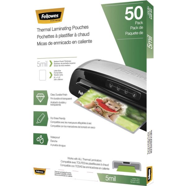 Fellowes Letter-Size Thermal Laminating Pouches - Image 9