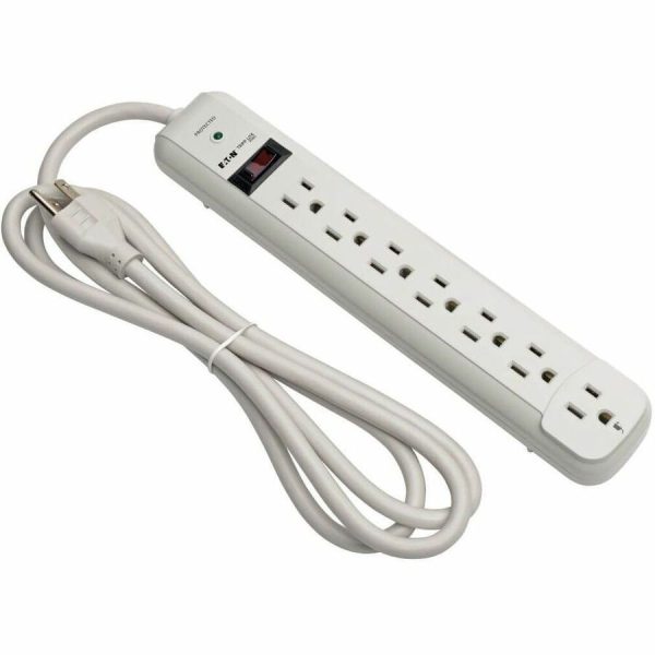 Eaton Tripp Lite Series Protect It! 7-Outlet Surge Protector, 6 ft. Cord, 1080 Joules, Diagnostic LED, Light Gray Housing - Image 8